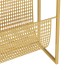 Revistero de acero dorado 35x15x45