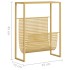 Revistero de acero dorado 35x15x45