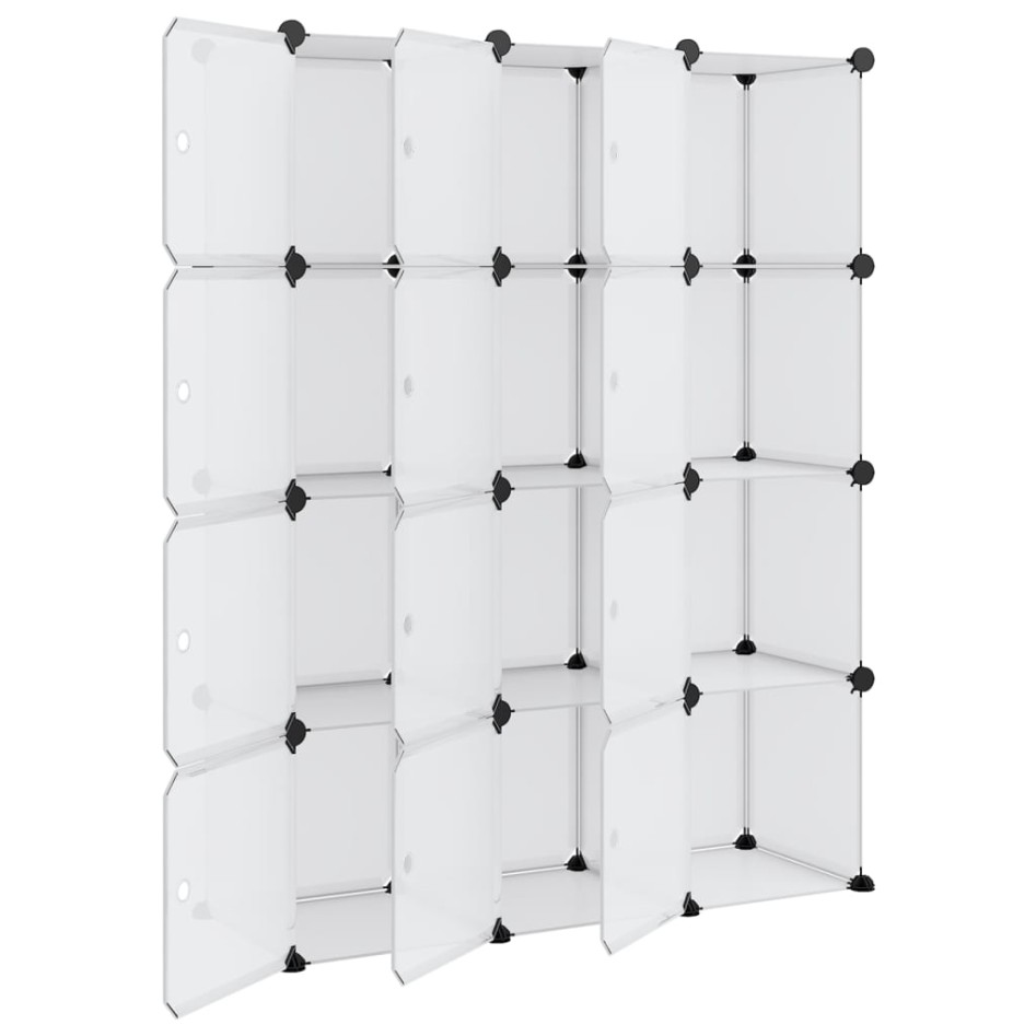 Estantería cubos 12 compartimentos y puertas PP