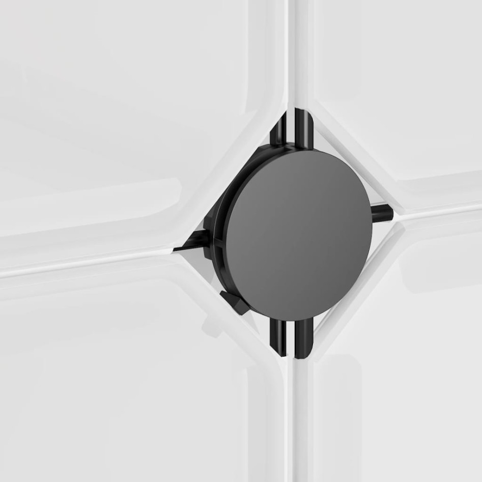 Estantería cubos 12 compartimentos y puertas PP