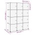 Estantería cubos 12 compartimentos y puertas PP
