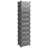 Zapatero PP negro 44x32x174