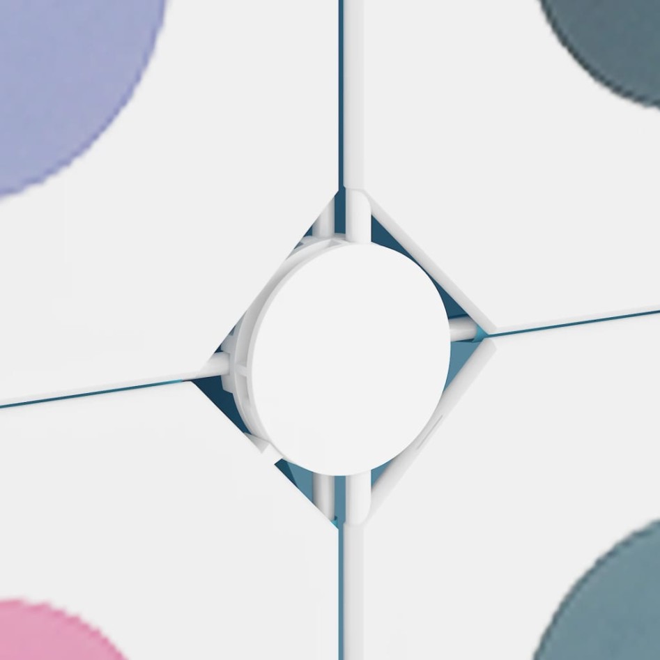 Estantería infantil de cubos con 15 compartimentos azul