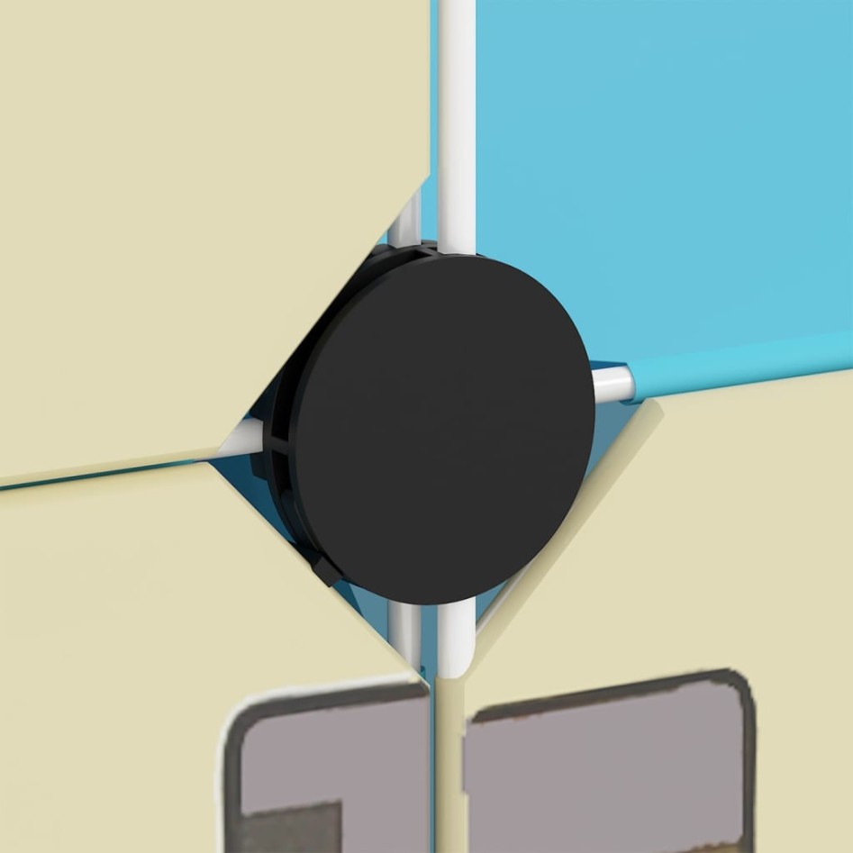 Estantería infantil de cubos con 8 compartimentos azul