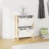 Mueble zapatero madera contrachapada blanco 57,5x33x80