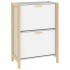 Mueble zapatero madera contrachapada blanco 57,5x33x80