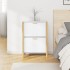 Mueble zapatero madera contrachapada blanco 57,5x33x80