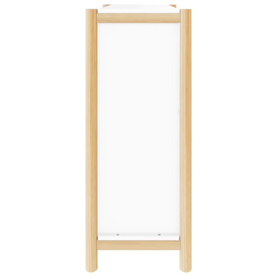 Mueble zapatero madera contrachapada blanco 57,5x33x80