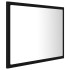 Espejo de baño acrílico negro brillo 60x8,5x37
