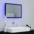 Espejo de baño acrílico negro brillo 60x8,5x37