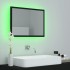 Espejo de baño acrílico negro brillo 60x8,5x37