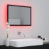 Espejo de baño acrílico negro brillo 60x8,5x37