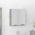 Armario de baño con espejo color gris hormigón 64x20x67