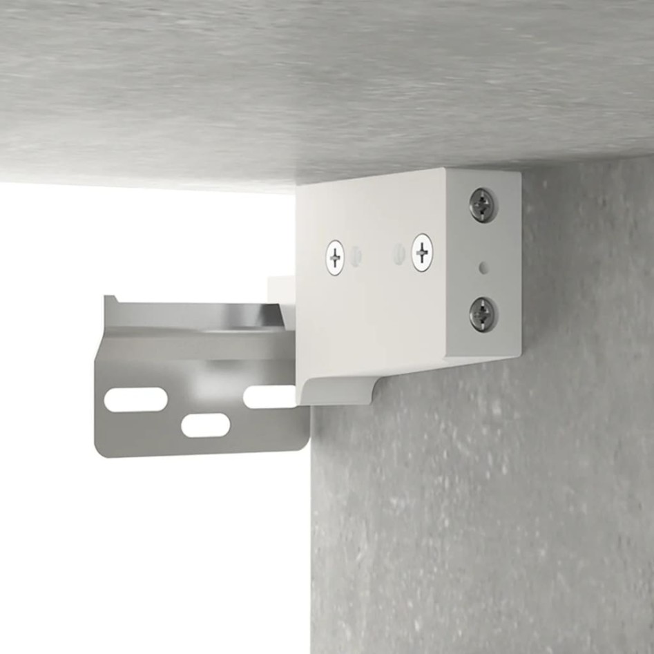 Armario de baño con espejo color gris hormigón 64x20x67