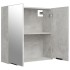 Armario de baño con espejo color gris hormigón 64x20x67