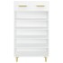 Mueble zapatero de madera contrachapada blanco 60x35x105