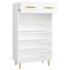 Mueble zapatero de madera contrachapada blanco 60x35x105