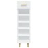 Mueble zapatero madera contrachapada blanco brillo 30x35x105