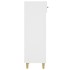 Mueble zapatero madera contrachapada blanco brillo 30x35x105