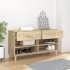 Mueble zapatero madera contrachapada roble Sonoma 102x35x55
