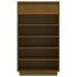 Armario zapatero madera maciza de pino marrón miel 60x34x105