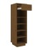 Mueble zapatero de madera maciza pino marrón miel 30x34x105