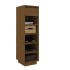 Mueble zapatero de madera maciza pino marrón miel 30x34x105