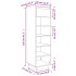 Mueble zapatero de madera maciza pino marrón miel 30x34x105