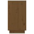 Mueble zapatero de madera maciza pino marrón miel 110x34x61