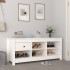 Armario zapatero de madera maciza de pino blanco 110x38x45,5