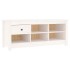 Armario zapatero de madera maciza de pino blanco 110x38x45,5