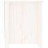 Armario zapatero de madera maciza de pino blanco 110x38x45,5