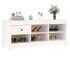 Armario zapatero de madera maciza de pino blanco 110x38x45,5