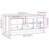 Armario zapatero de madera maciza de pino blanco 110x38x45,5