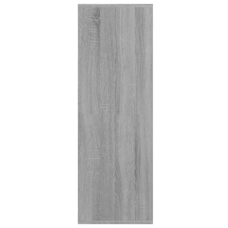 Mueble zapatero madera contrachapada gris Sonoma 54x34x100,5