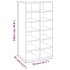 Mueble zapatero madera contrachapada gris Sonoma 54x34x100,5