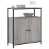 Aparador de madera de ingeniería gris Sonoma 70x30x80
