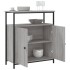 Aparador de madera de ingeniería gris Sonoma 70x30x80
