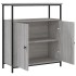 Aparador de madera de ingeniería gris Sonoma 70x30x80