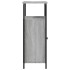 Aparador de madera de ingeniería gris Sonoma 70x30x80