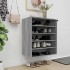 Zapatero de madera contrachapada gris Sonoma 60x35x70
