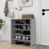 Zapatero de madera contrachapada gris Sonoma 60x35x70