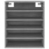 Zapatero de madera contrachapada gris Sonoma 60x35x70