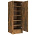 Mueble zapatero madera contrachapada roble ahumado 32x35x92