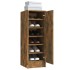 Mueble zapatero madera contrachapada roble ahumado 32x35x92