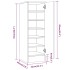 Mueble zapatero madera contrachapada roble ahumado 32x35x92