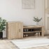 Mueble zapatero madera contrachapada roble Sonoma 130x35x54