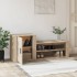 Mueble zapatero madera contrachapada roble Sonoma 130x35x54