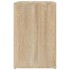 Mueble zapatero madera contrachapada roble Sonoma 130x35x54