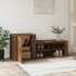 Mueble zapatero madera contrachapada roble marrón 130x35x54